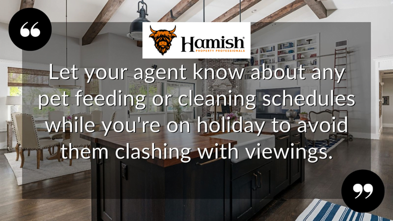 Home & away: how to keep your home ready for viewings while you're on holiday 3 Pet Feeding and Cleaning Schedules